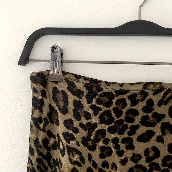 ZARA midi animal print skirt. Asymmetric length. - Picture 2 of 3